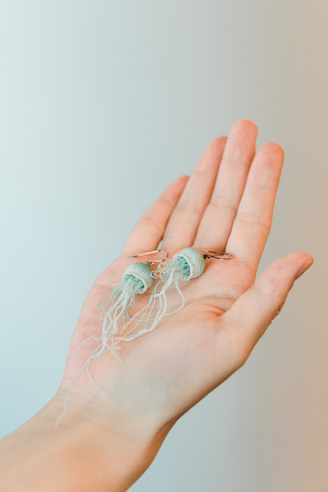 Microcrochet Jellyfish Earring