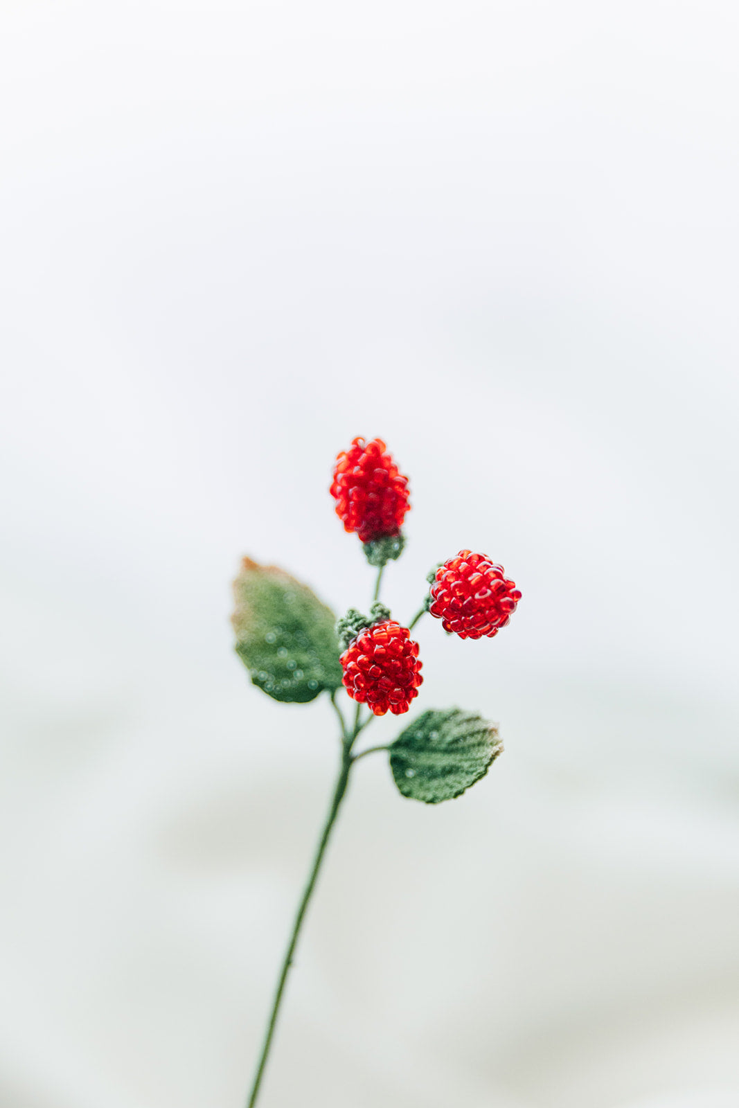 Microcrochet Rasberry Bookmark