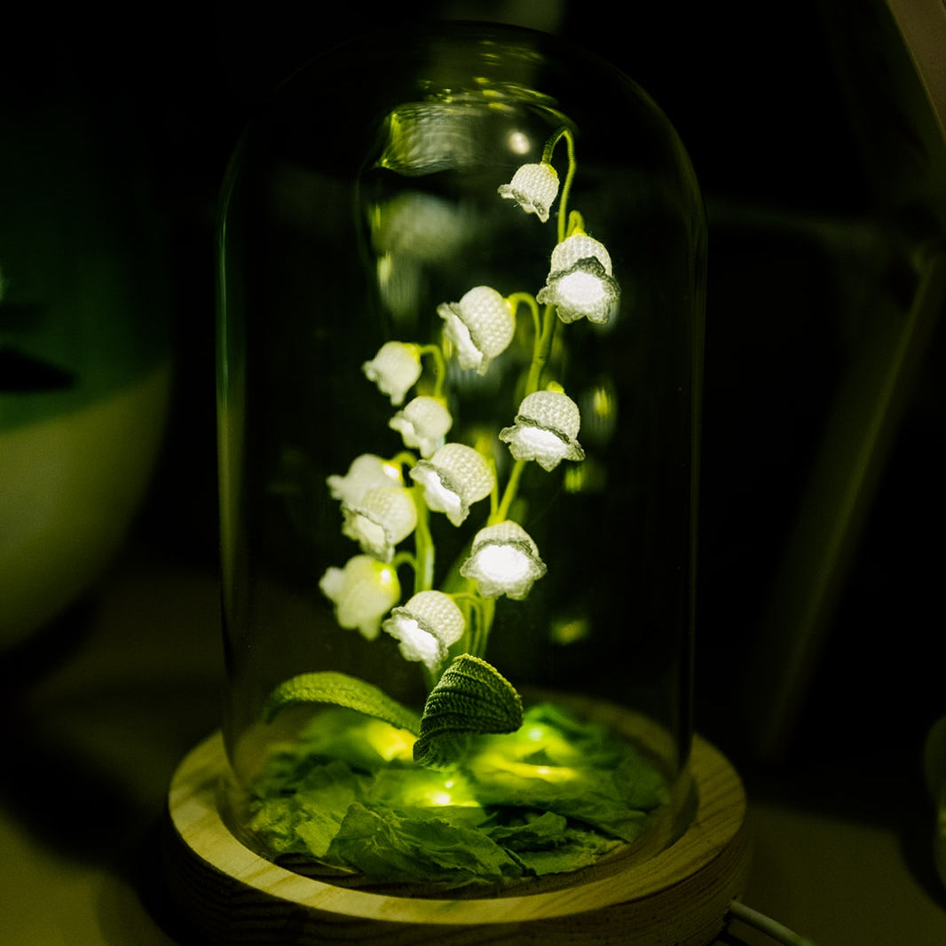Microcrochet Lily of the Valley Lamp