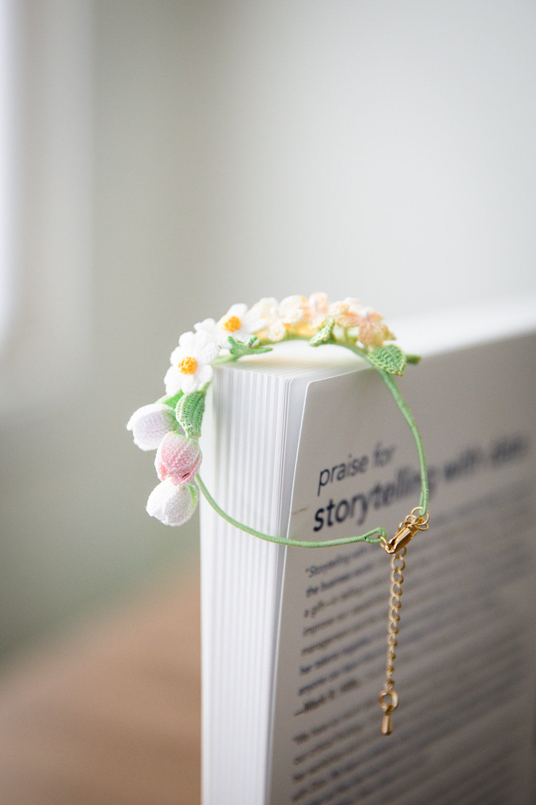 Microcrochet Flower Fairy Bracelet