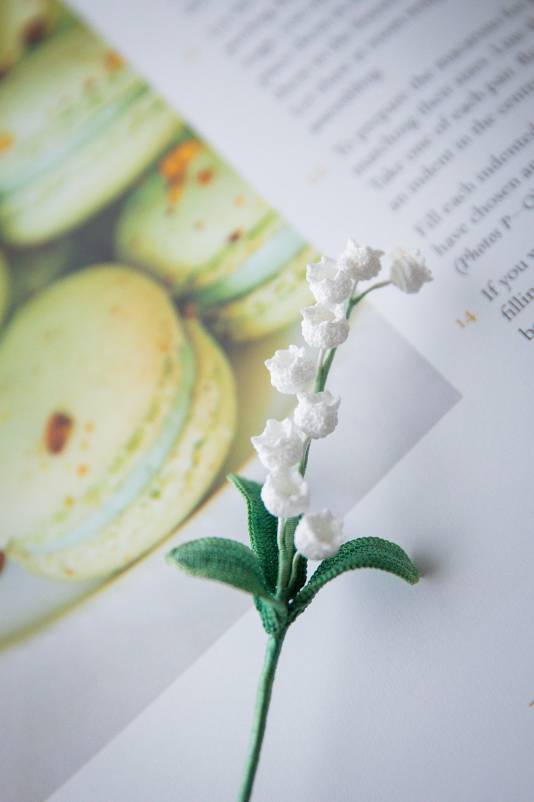 Microcrochet Lily of The Valley Bookmark