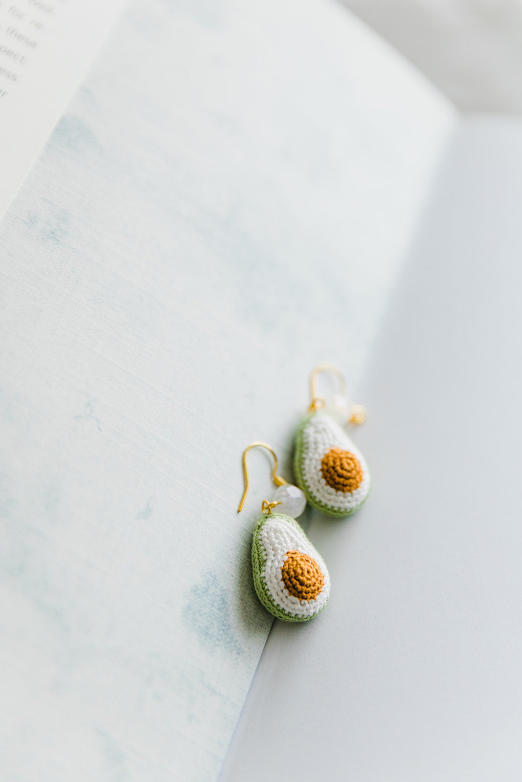 Microcrochet Avocado Earring