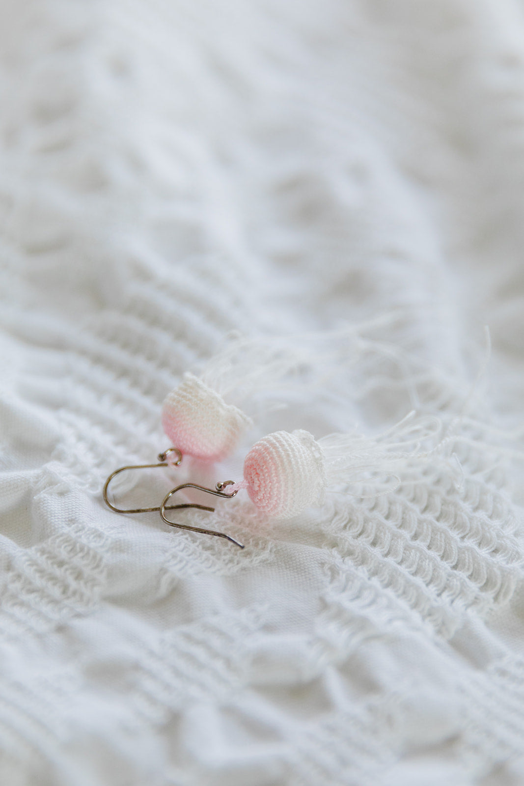 Microcrochet Jellyfish Earring