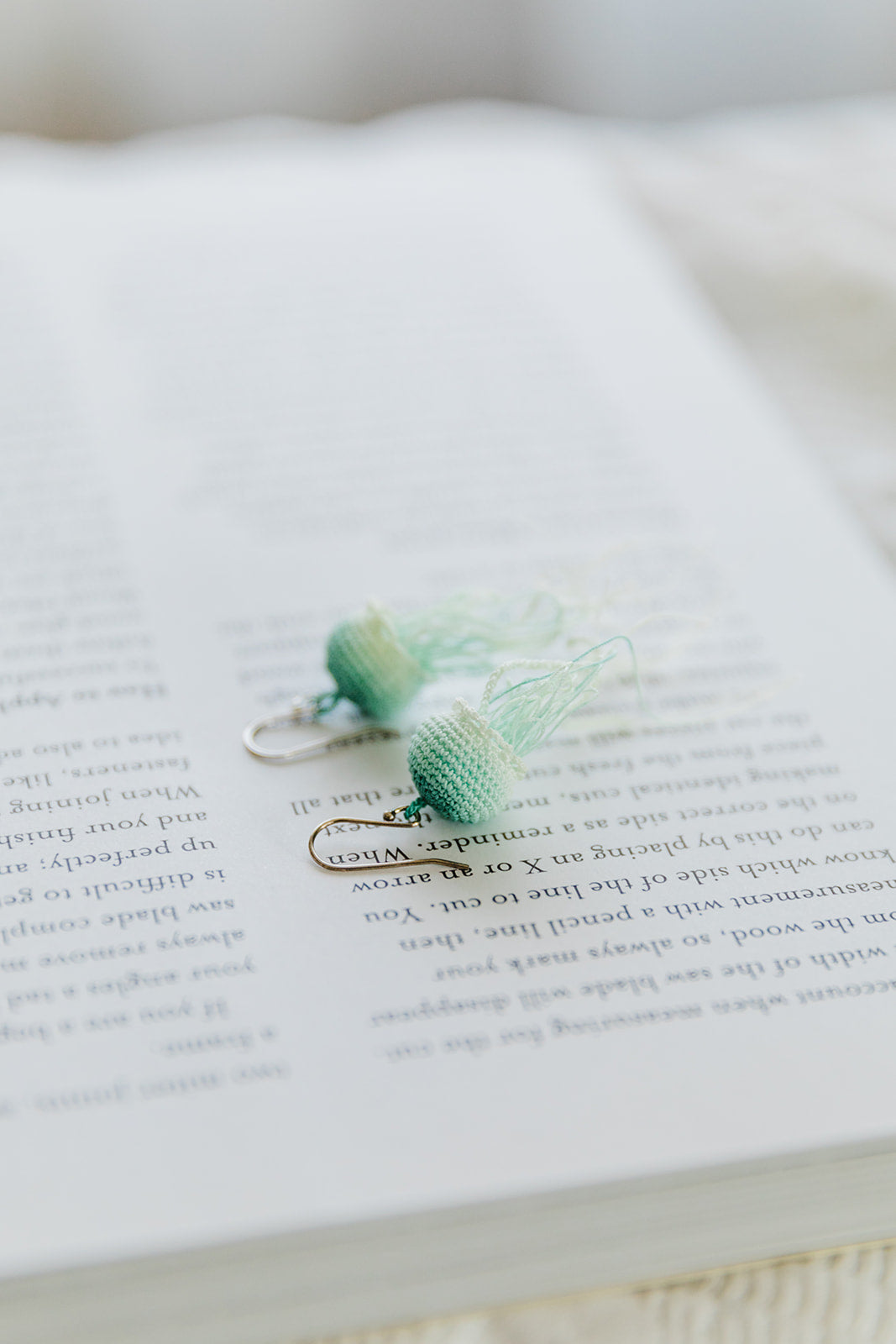 Microcrochet Jellyfish Earring