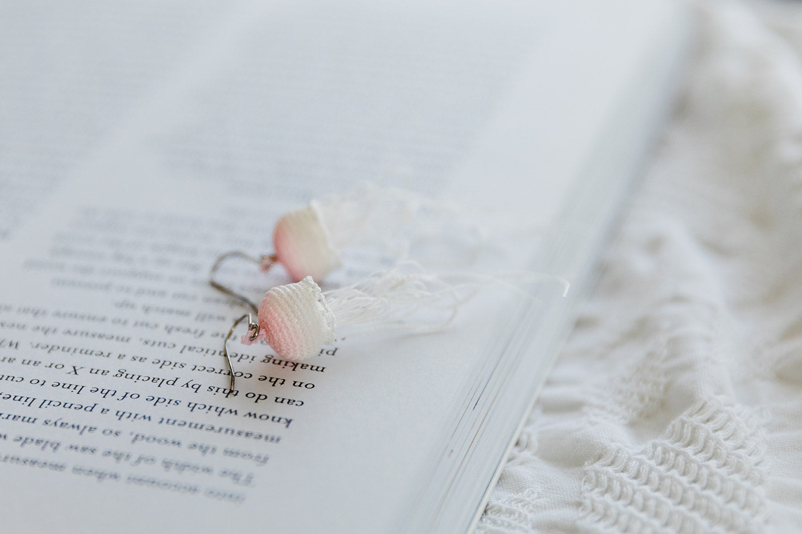 Microcrochet Jellyfish Earring