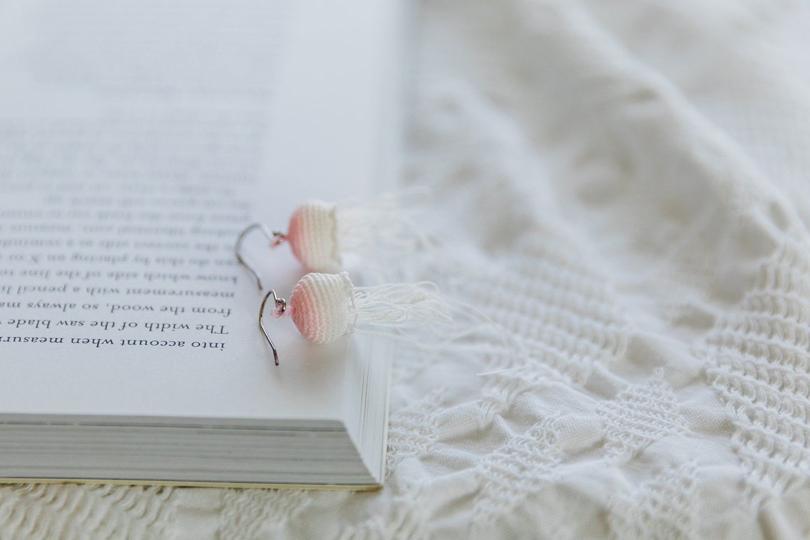 Microcrochet Jellyfish Earring