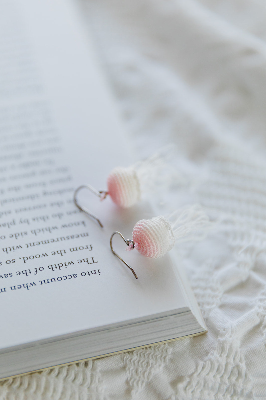 Microcrochet Jellyfish Earring