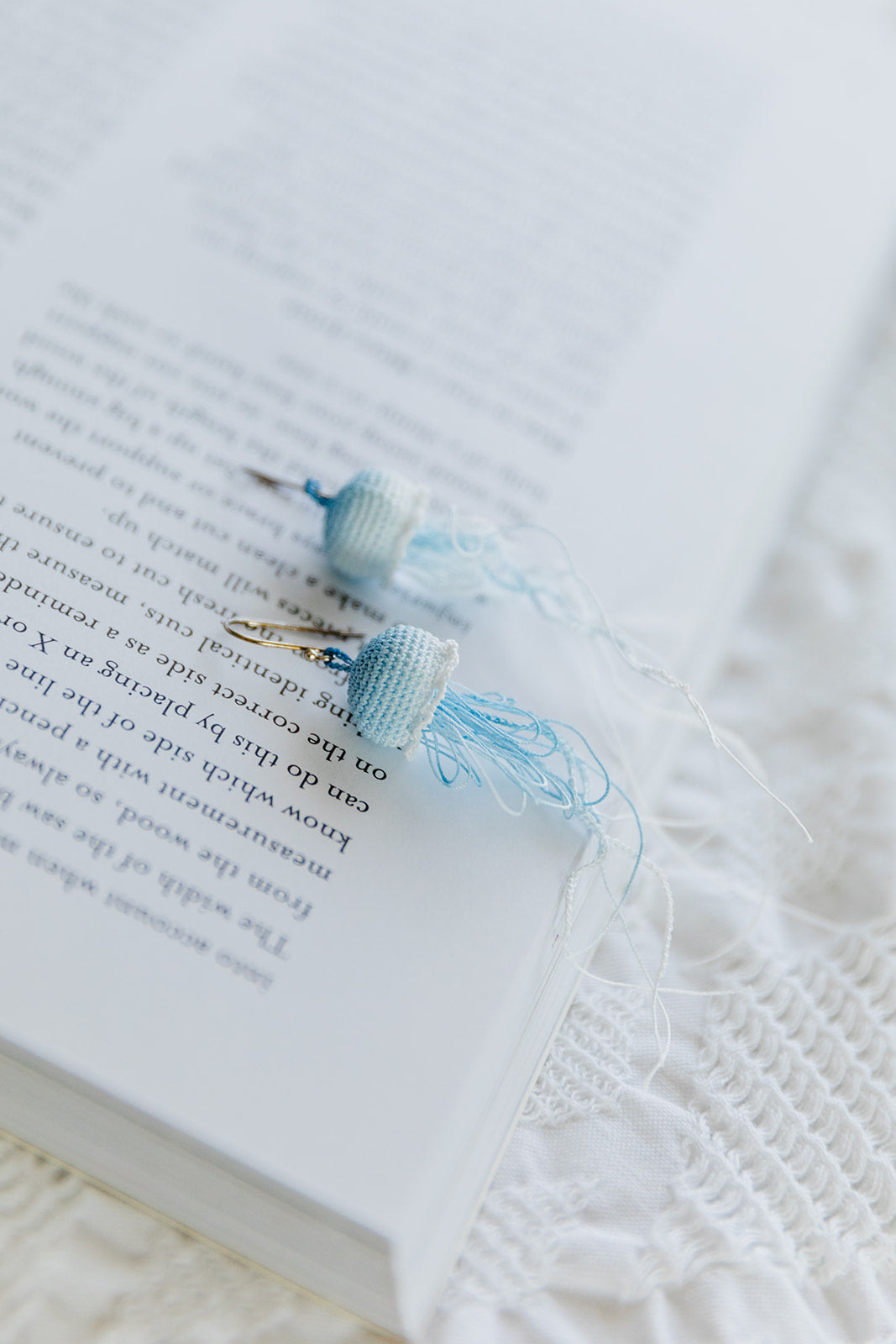 Microcrochet Jellyfish Earring