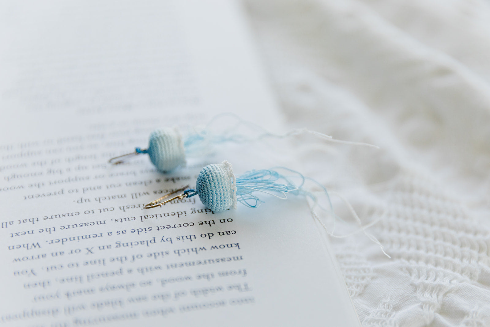 Microcrochet Jellyfish Earring