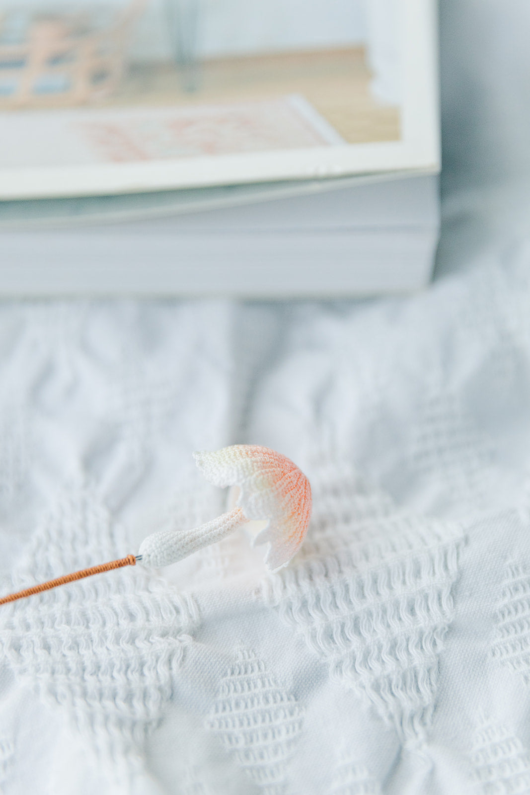 Microcrochet Mushroom Bookmark