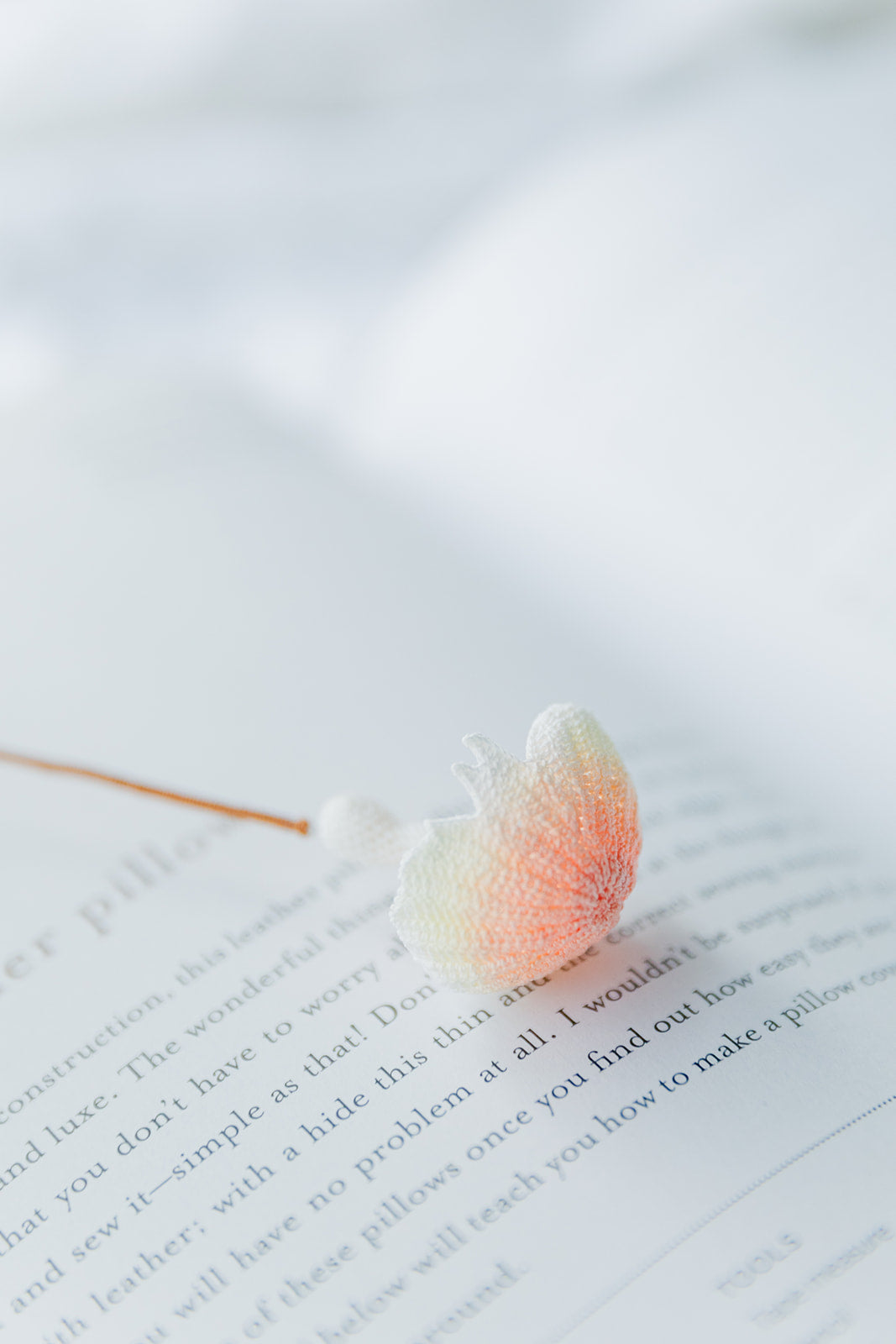 Microcrochet Mushroom Bookmark