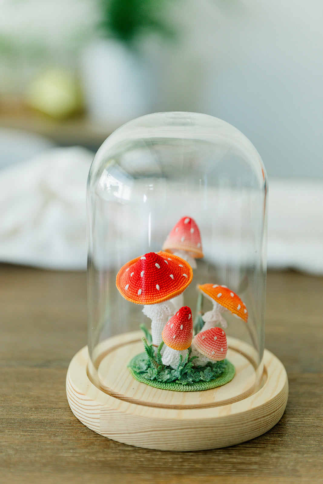 Microcrochet Mushroom Lamp