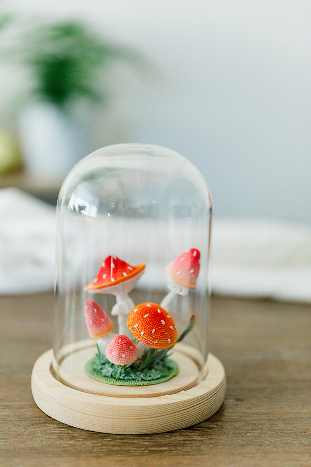 Microcrochet Mushroom Lamp