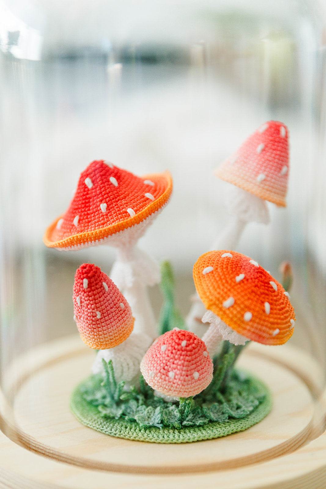 Microcrochet Mushroom Lamp