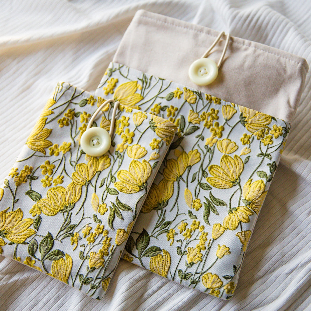 Yellow Flower Book & Kindle Sleeve