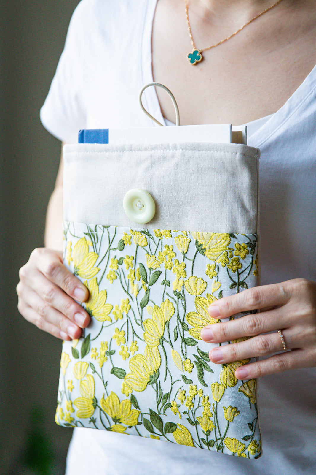 Yellow Flower Book & Kindle Sleeve