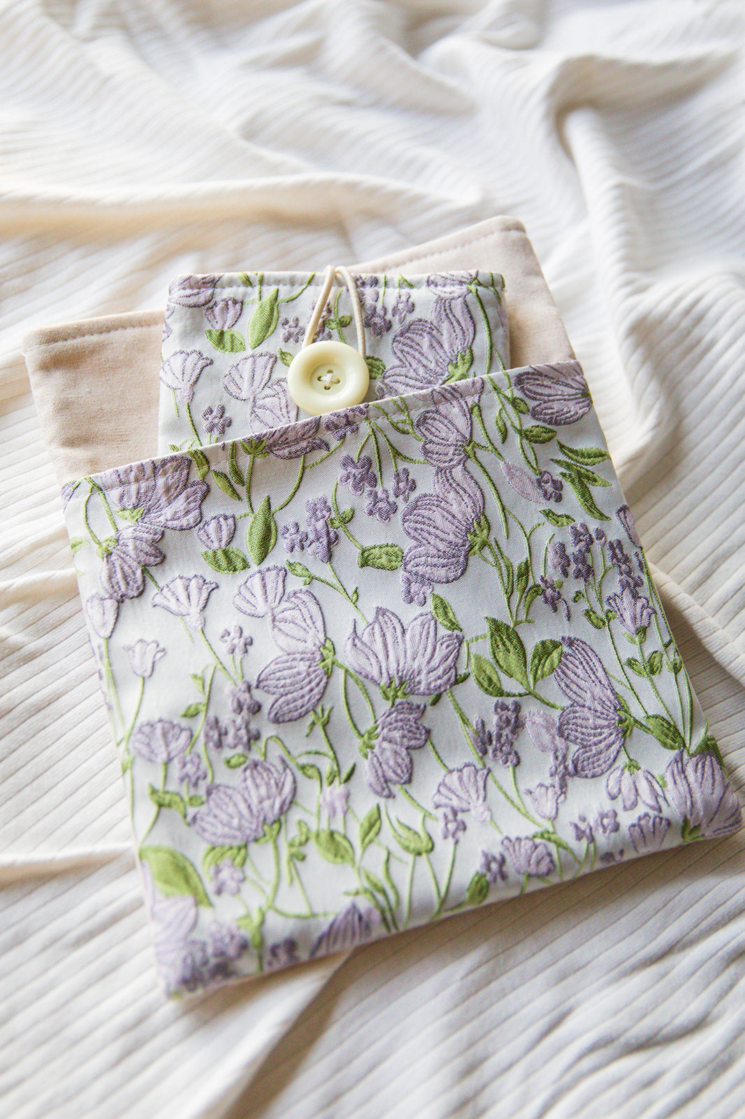 Purple Flower Book & Kindle Sleeve