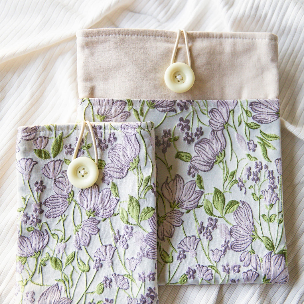 Purple Flower Book & Kindle Sleeve