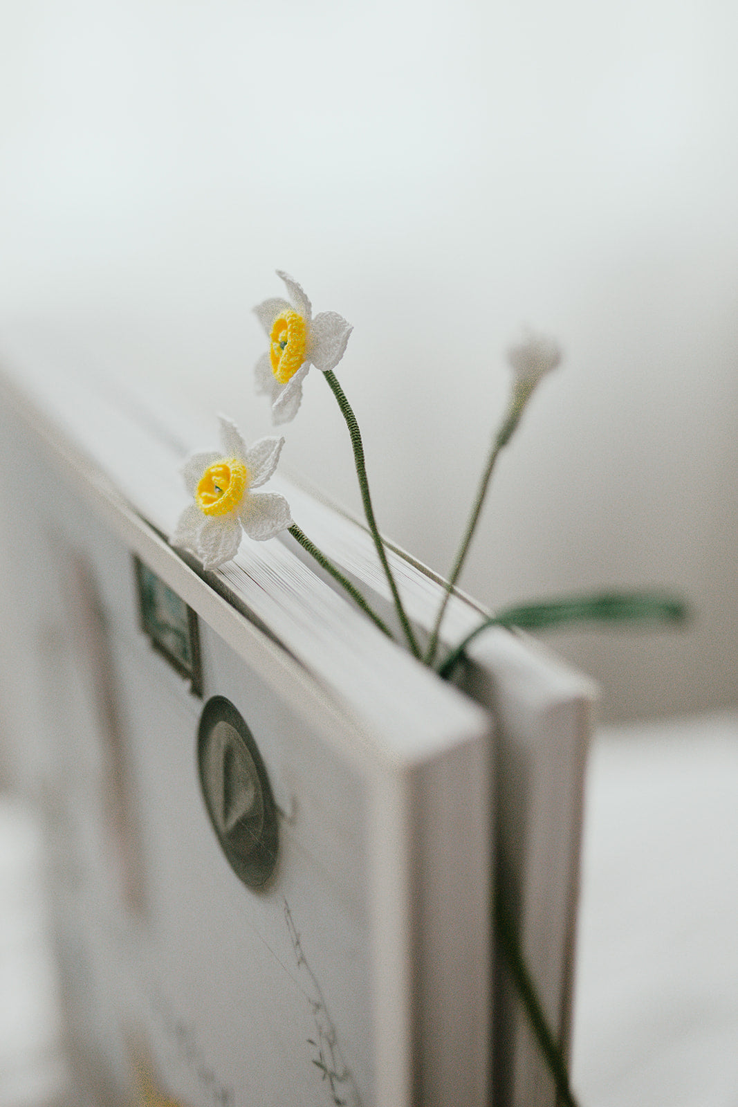 Microcrochet Daffodil Bookmark