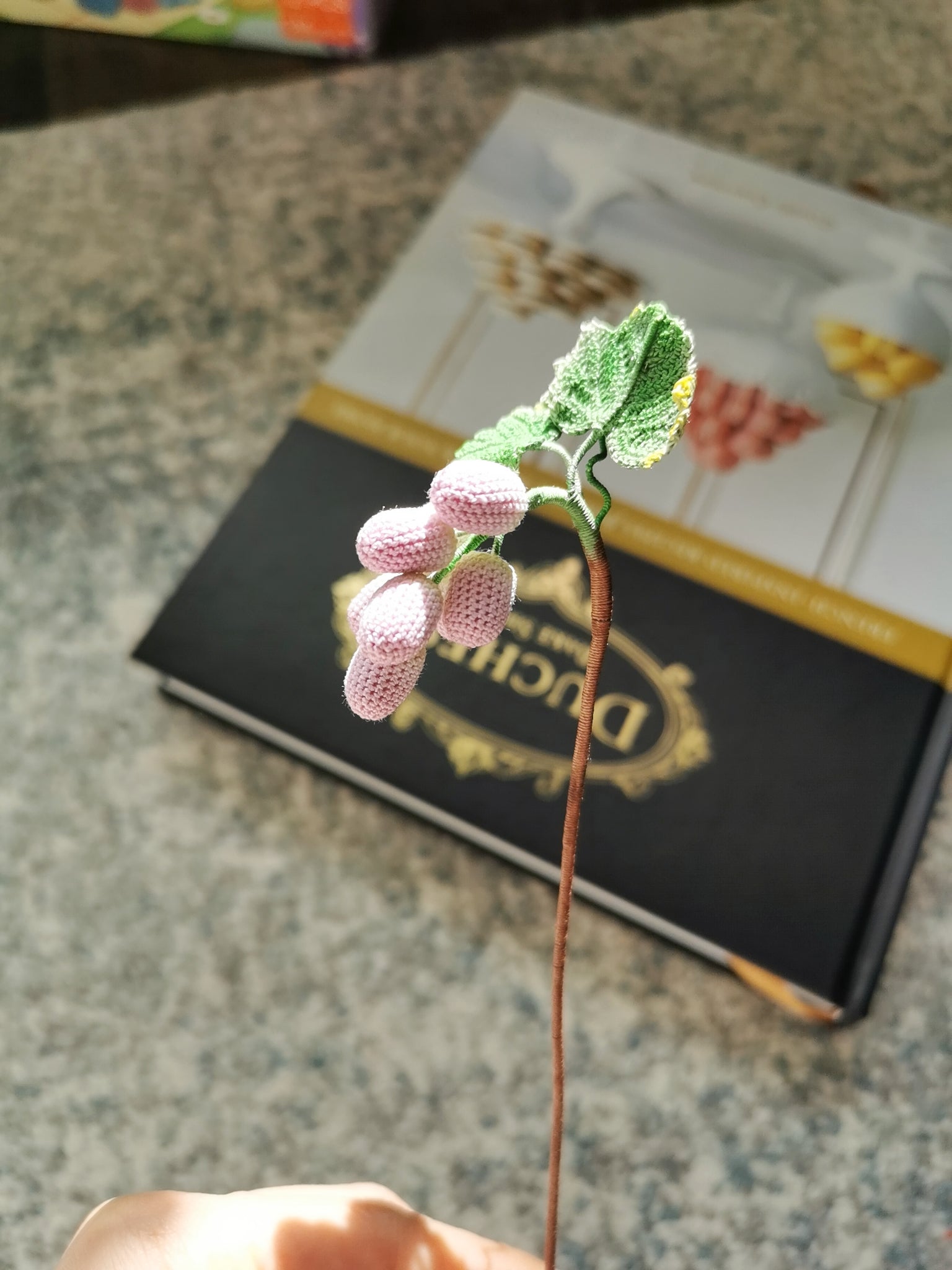 Microcrochet Grape Bookmark