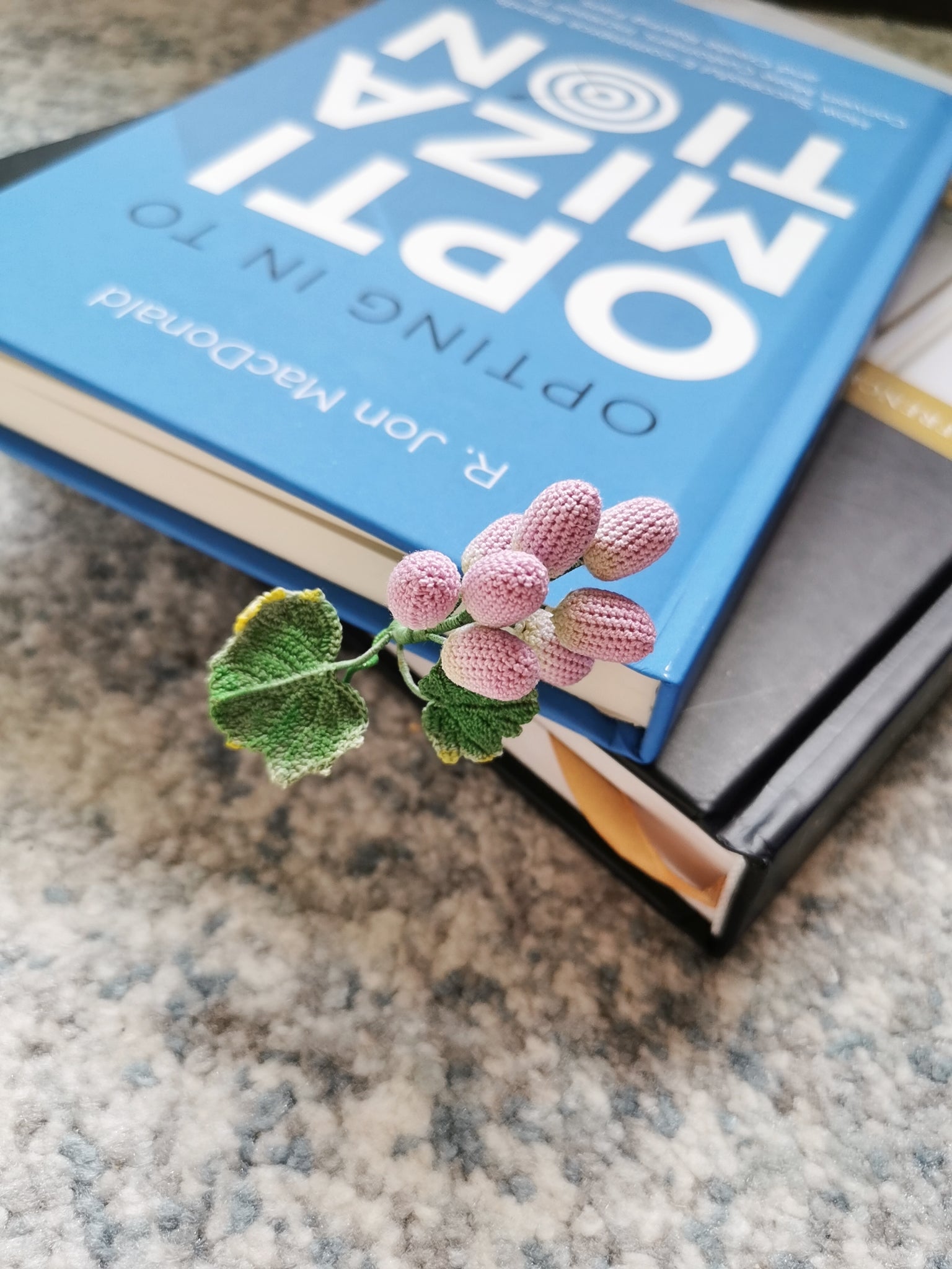 Microcrochet Grape Bookmark