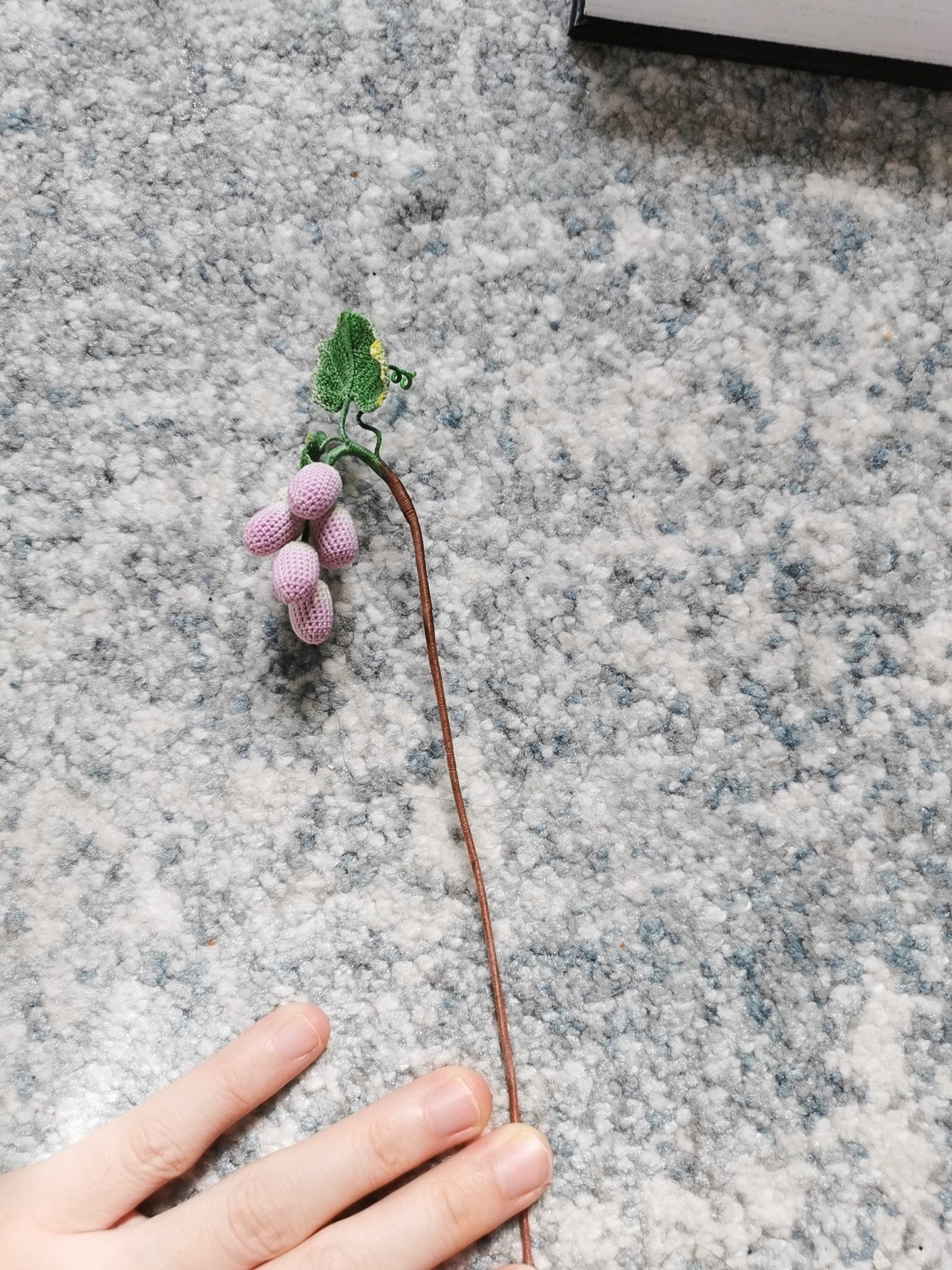 Microcrochet Grape Bookmark